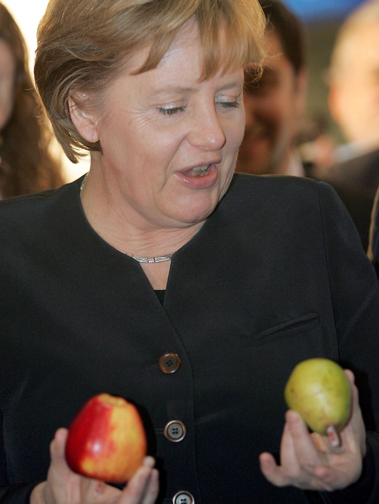 Obst zählt nicht zu den Lieblingsspeisen der Kanzlerin.