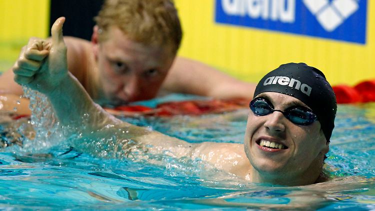 Schnell in Moskau: Paul Biedermann hing auch US-Superstar Michael Phelps ab.