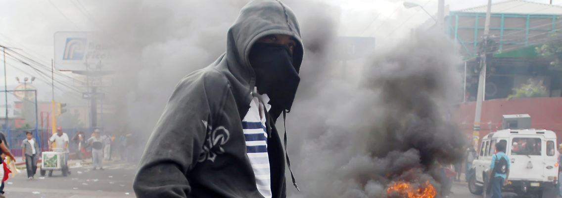 Chaos in Honduras Hauptstadt.