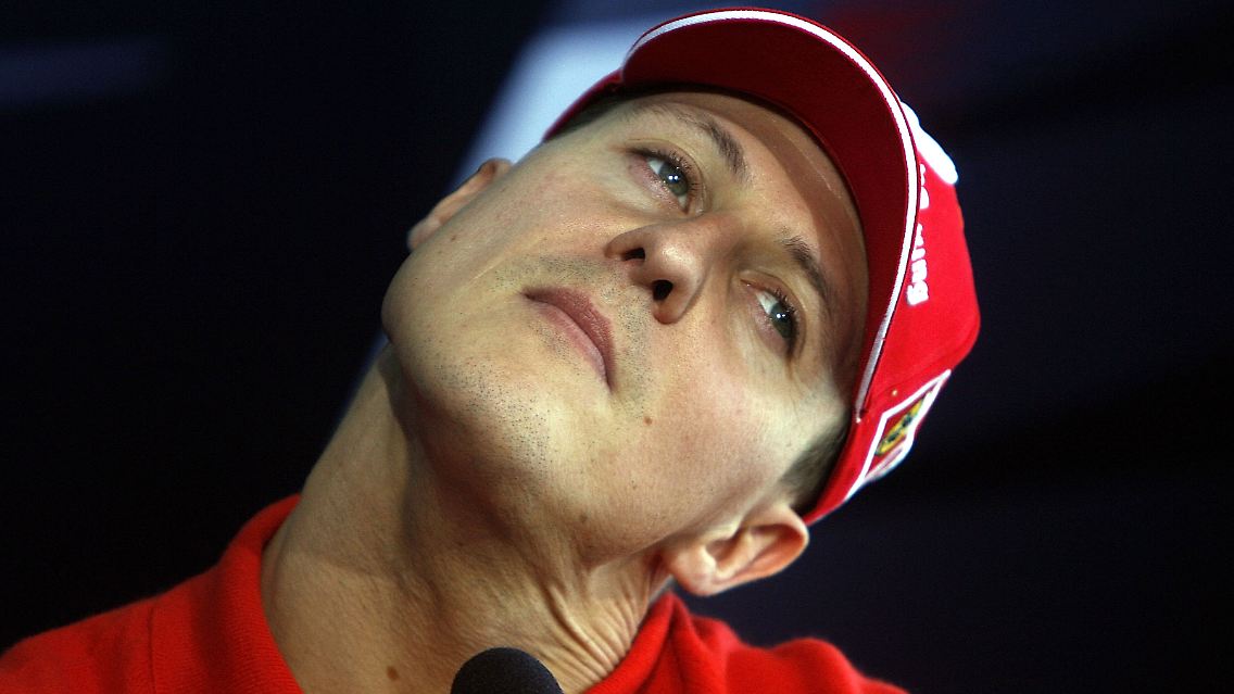 Auch nur ein Mensch: Michael Schumacher.