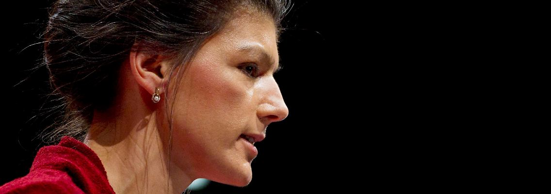 Wagenknecht wirbt für ein klares Ja zum Programm. Sie hat bis zur letzten Sekunde daran gearbeitet.