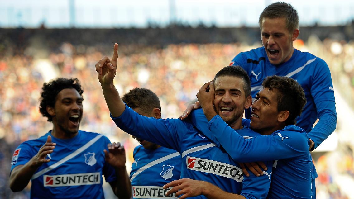 Vedad Ibisevic ließ Hoffenheim jubeln und stürzte Gladbach von Platz zwei.