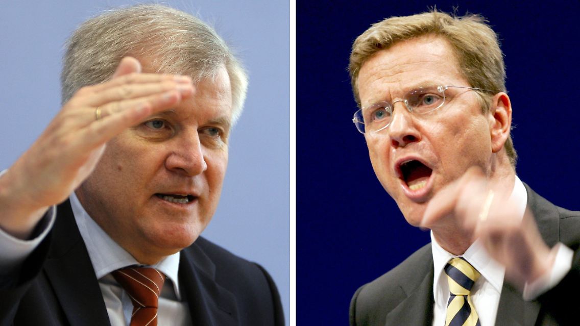 Im Wahlkampfgetöse: CSU-Chef Seehofer und FDP-Chef Westerwelle finden Gefallen am gemeinsamen Streiten.