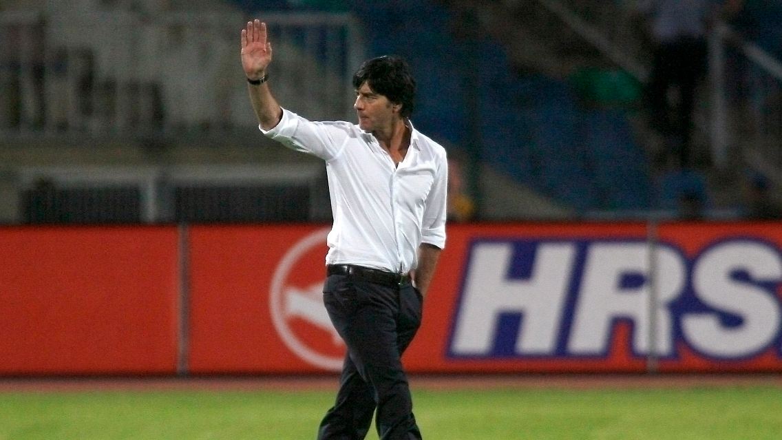 Trotz mäßiger Leistung ganz entspannt: Bundestrainer Joachim Löw.