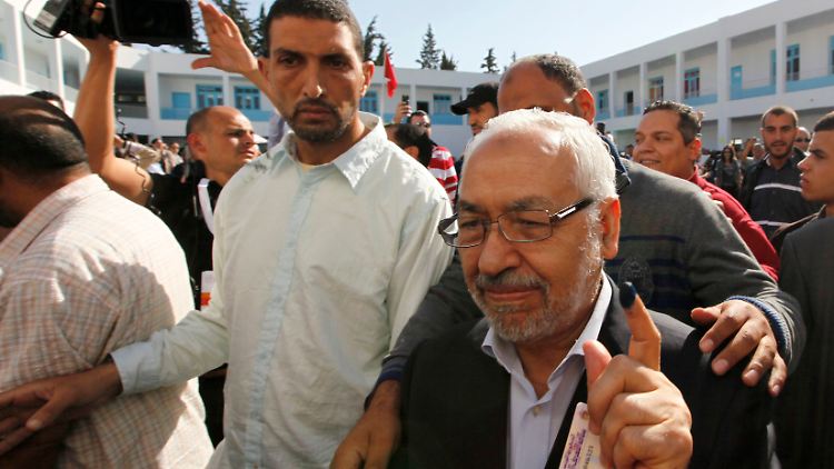 Siegesgewiss? Der Chef der Ennahdha-Bewegung, Ghannouchi.