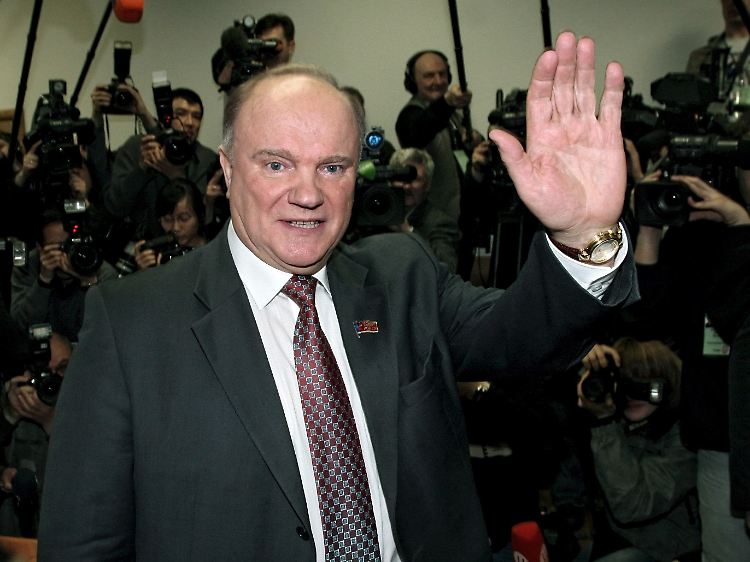 Gennadi Andrejewitsch Sjuganow, Vorsitzender der Kommunistischen Partei der Russischen Föderation (KPRF),