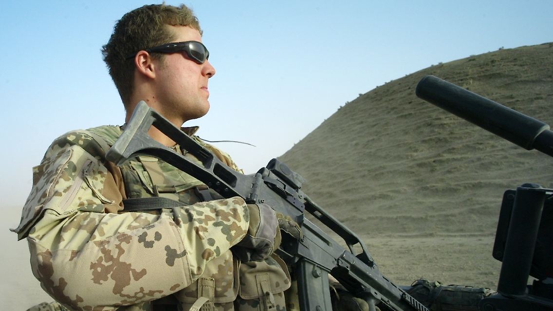 Die Bundeswehr im Gebiet Kundus ist mit "starken Kräften" ausgerückt.