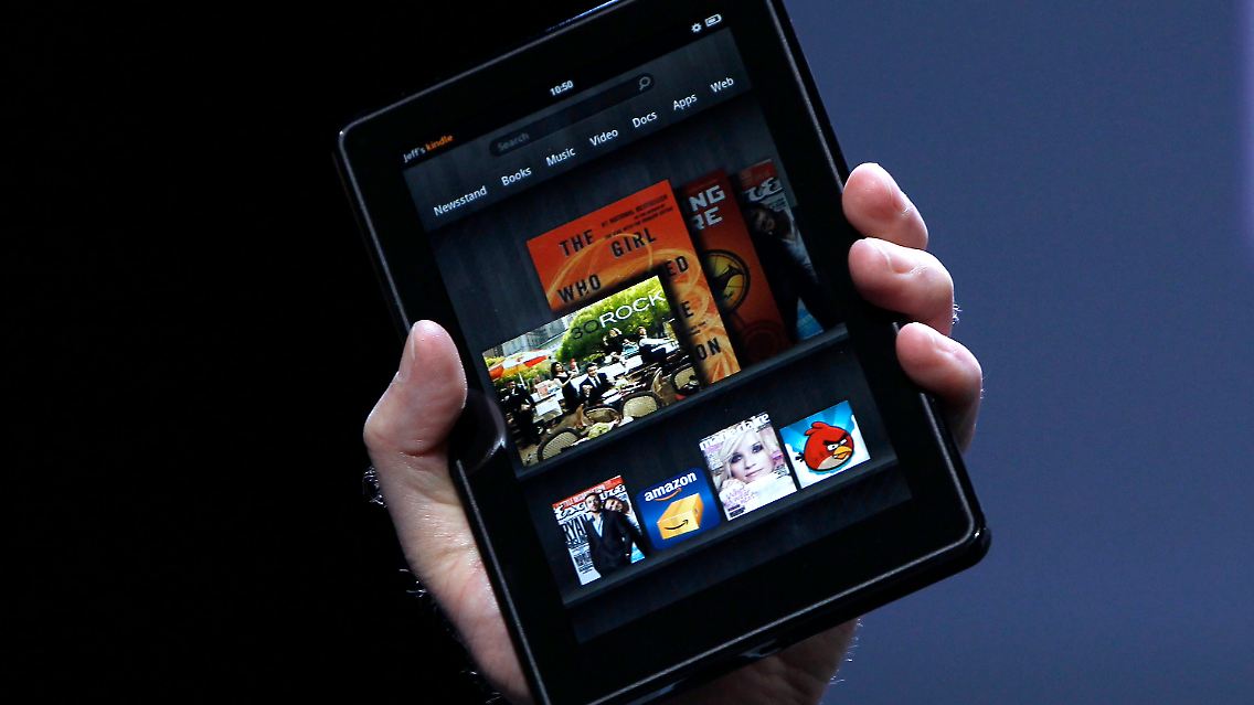 Der Kindle Fire soll dem iPad Konkurrenz machen.