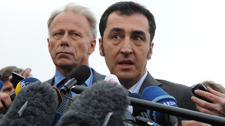Reden würden sie mit den Linken schon: Jürgen Trittin (l.) und Cem Özdemir.