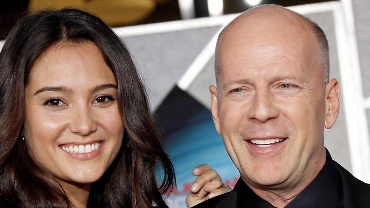 Ob es wohl wieder ein Mädchen wird? Emma Heming und Bruce Willis.