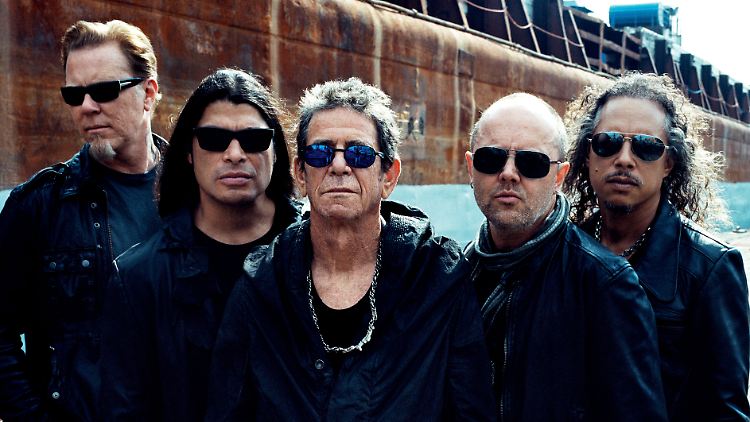 Von links nach rechts: Hetfield, Trujillo, Reed, Ulrich, Hammet.