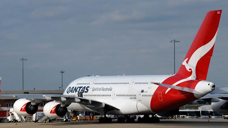 "Sprit of Australia": Eine A380 in den Qantas-Farben.