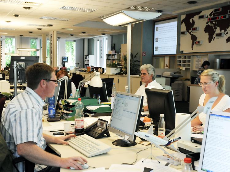 Zentralredaktion in Hamburg 2009.