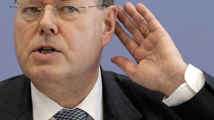 Steuersenkungen sind illusorisch: Finanzminister Steinbrück.