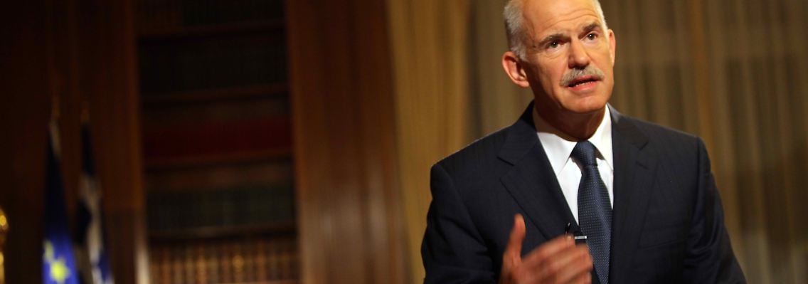 Papandreou will sich die Unterstützung der Griechen holen.