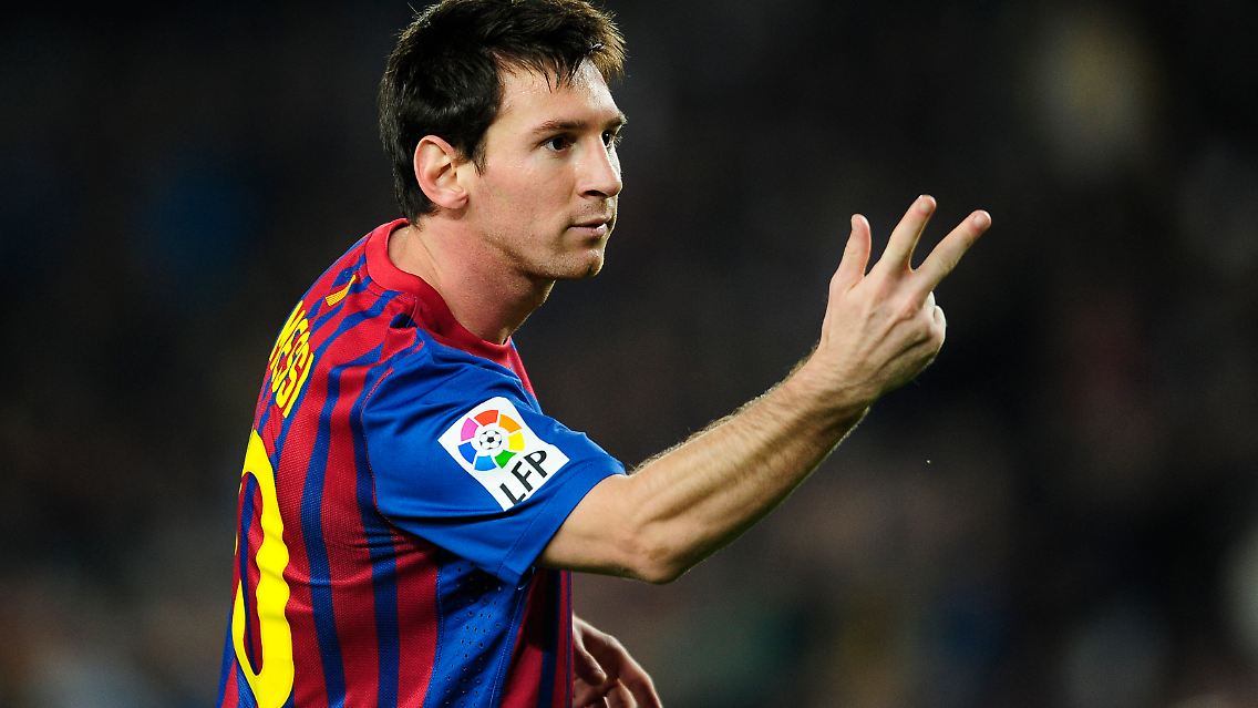 "Er ist keine Maschine": Lionel Messi.