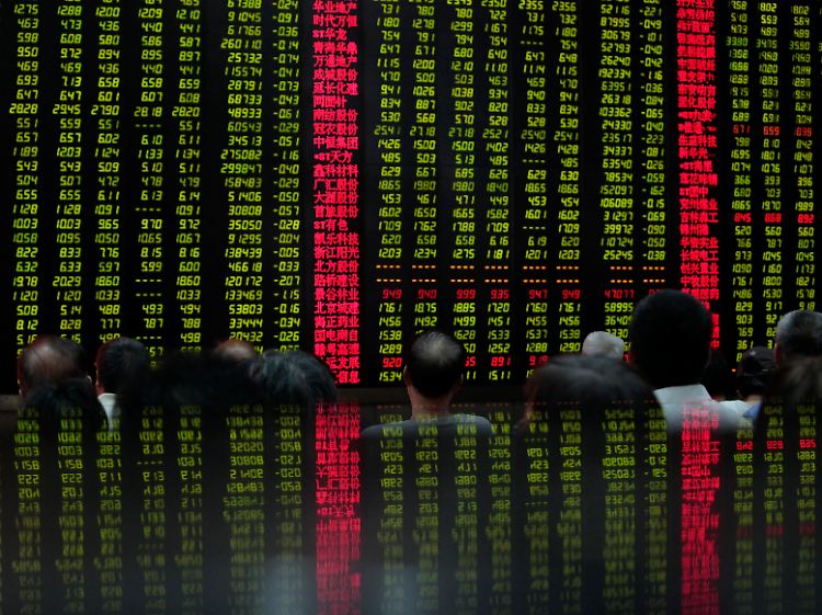 In China fielen die Kurse