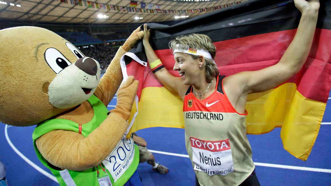 Applaus: Berlino, links, und Steffi Nerius.