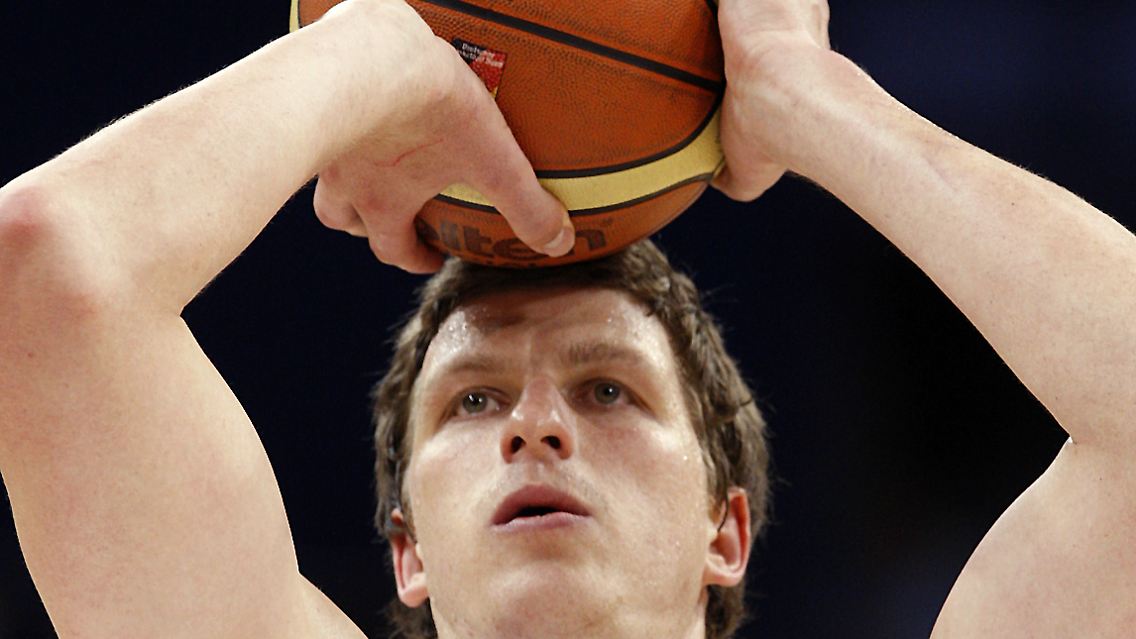 Patrick Femerling spielt als deutscher Nationalspieler bei der EM in Polen.