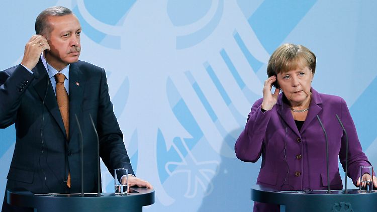 Teilweise reden Merkel und Erdogan aneinander vorbei.