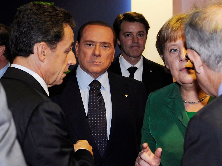 Hektik auf dem G20-Gipfel in Cannes: Die Mimik der Staats- und Regierungschefs spricht Bände.