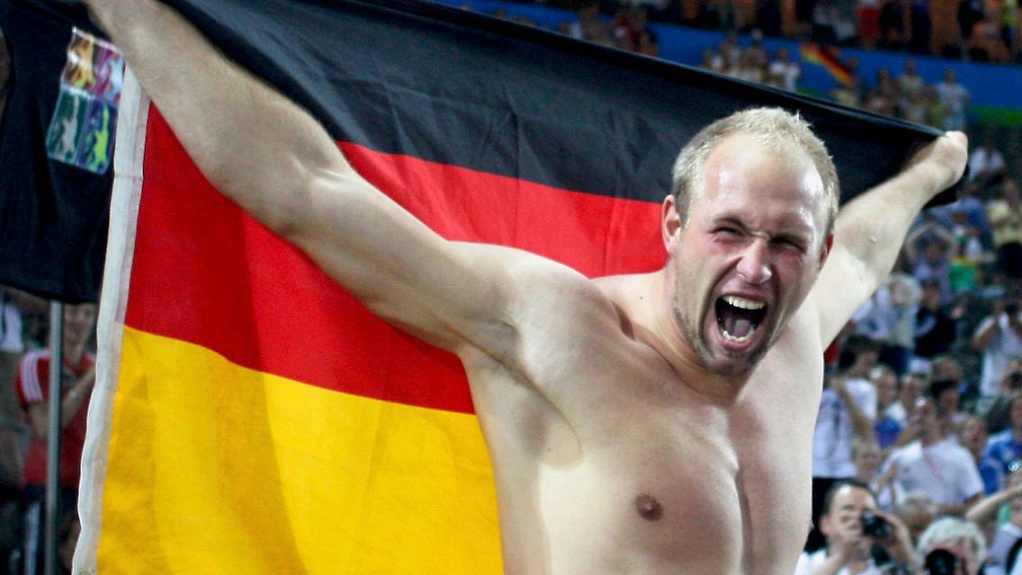 Da freut er sich: Robert Harting.