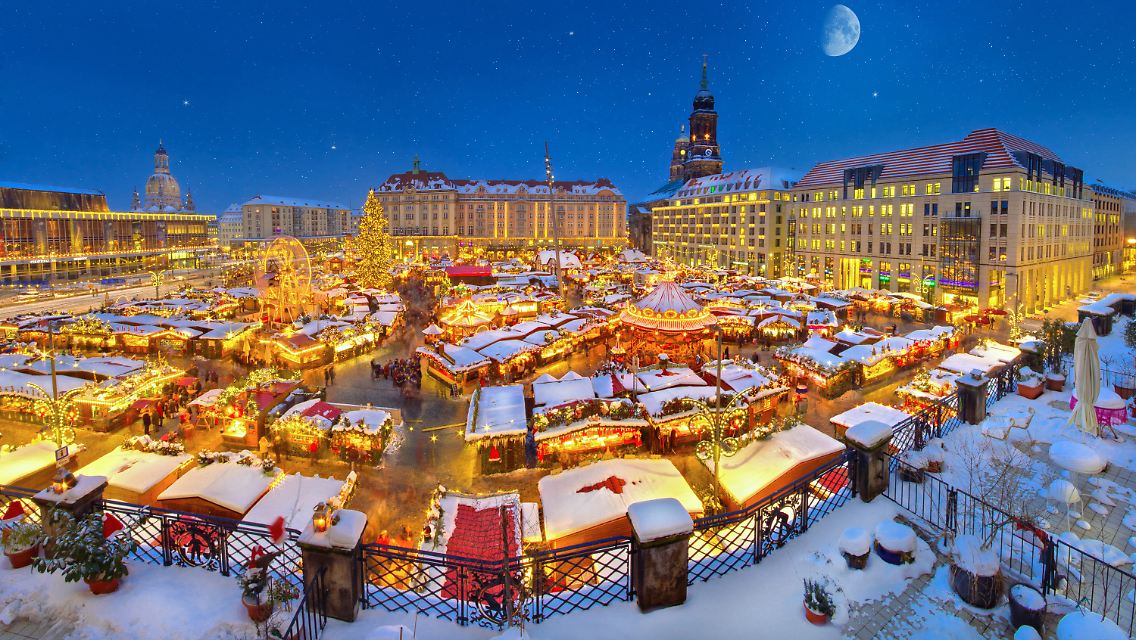 Sehr beliebt: Der Dresdner Striezelmarkt.