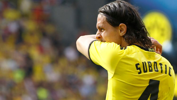 Die schwere Gesichtsverletzung setzt Neven Subotic mindestens sechs Wochen außer Gefecht.