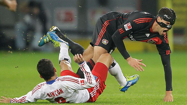 Michael Ballack verspielte mit Bayer Leverkusen eine 2:0-Führung gegen den Hamburger SV.