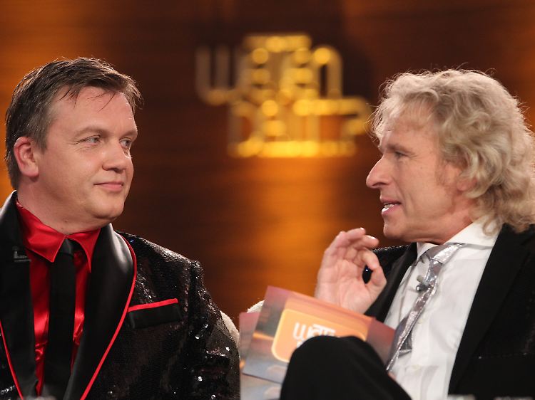Später trat Kerkeling auch nochmal als Kerkeling auf und nahm auf der Couch neben Gottschalk Platz.