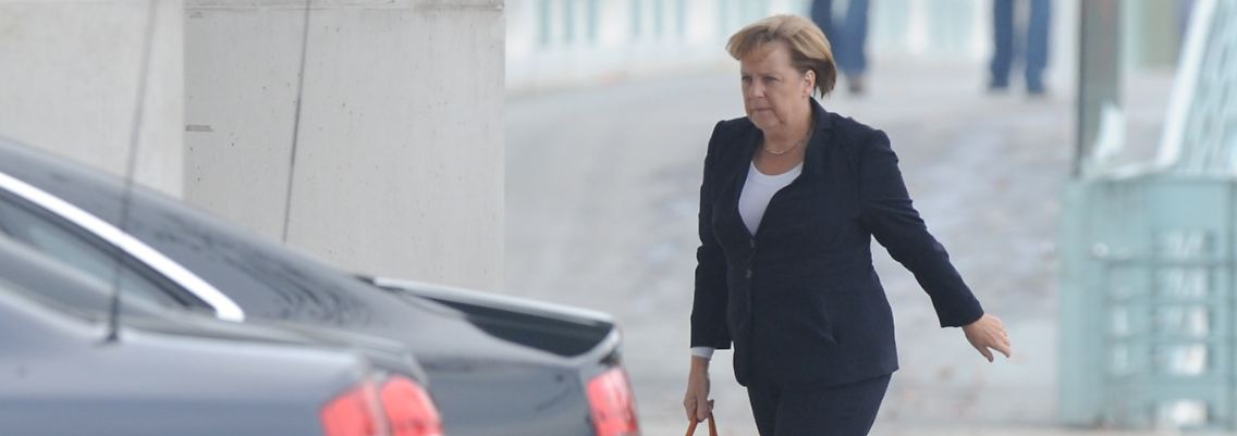 Immer unterwegs: Merkel.