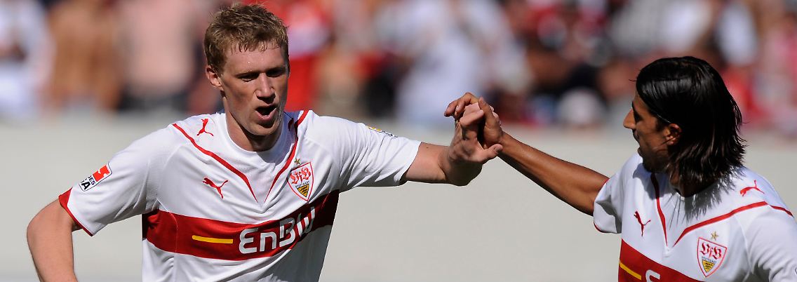 Torjubel: Pavel Progrebnyak (links) und Sami Khedira.