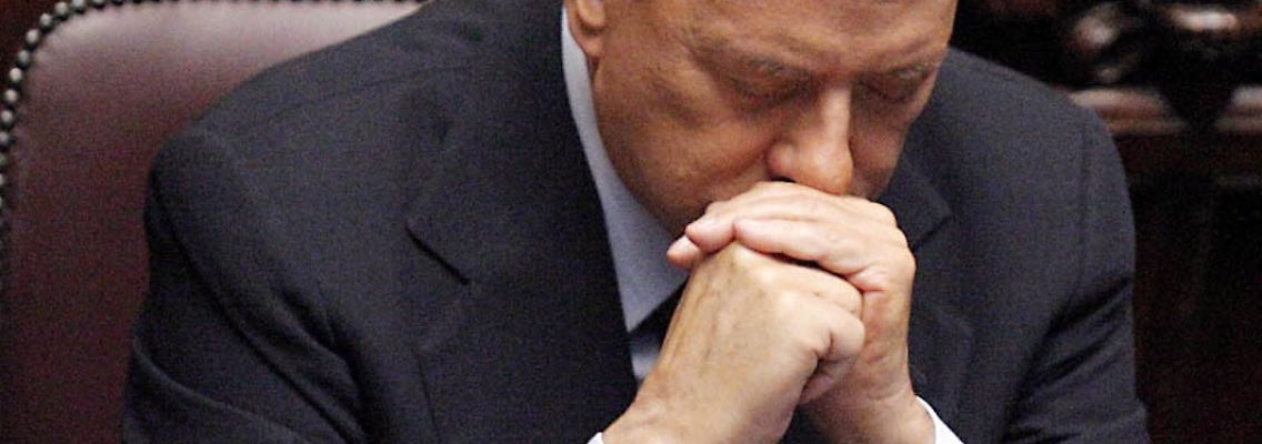 Das Beten hat Berlusconi nicht geholfen.