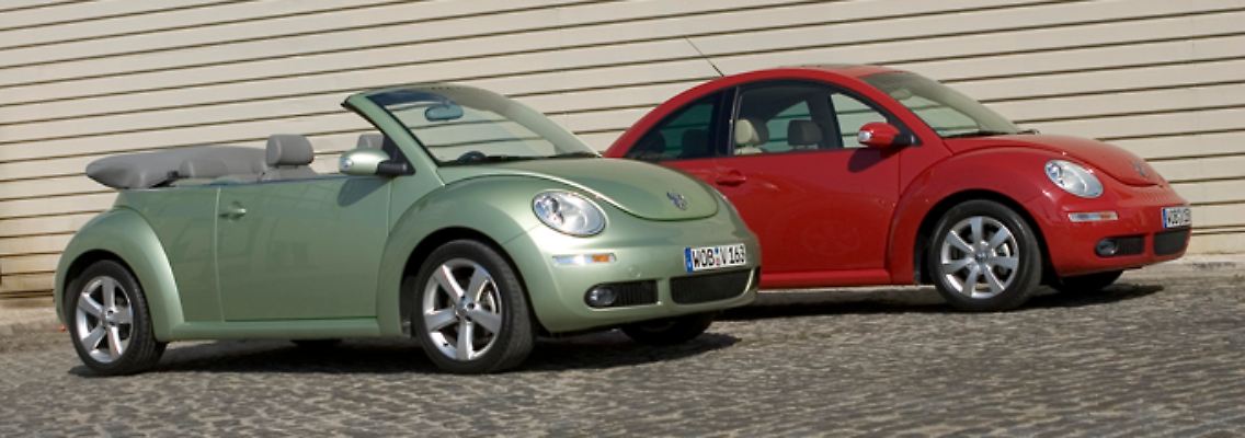 Geschossen oder offen, ganz wie's beliebt: Der New Beetle macht seit 1998 die Straße unsicher.