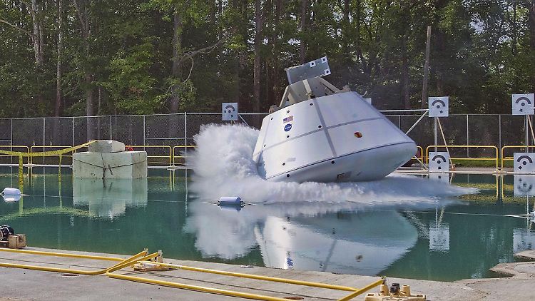 So könnte das neue "Orion"-Raumfahrzeug laut Nasa aussehen.