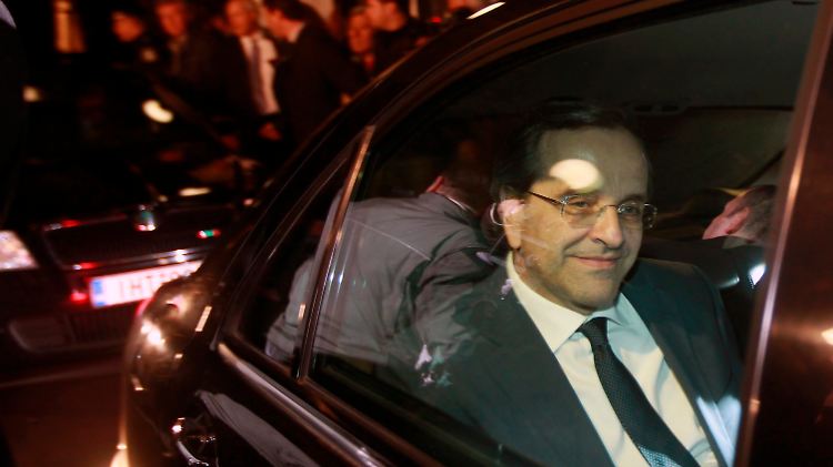Antonis Samaras, Chef der Partei "Nea Dimokratia", macht es spannend.