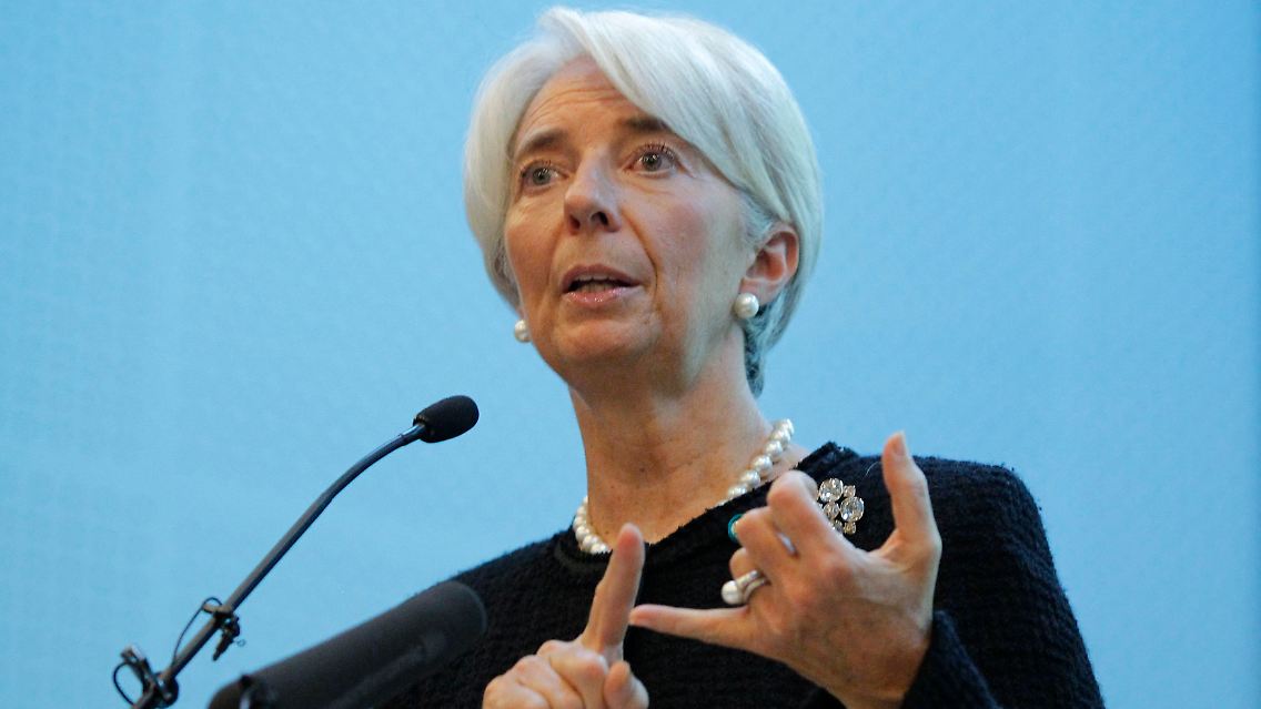 Christine Lagarde redet in Peking Klartext.