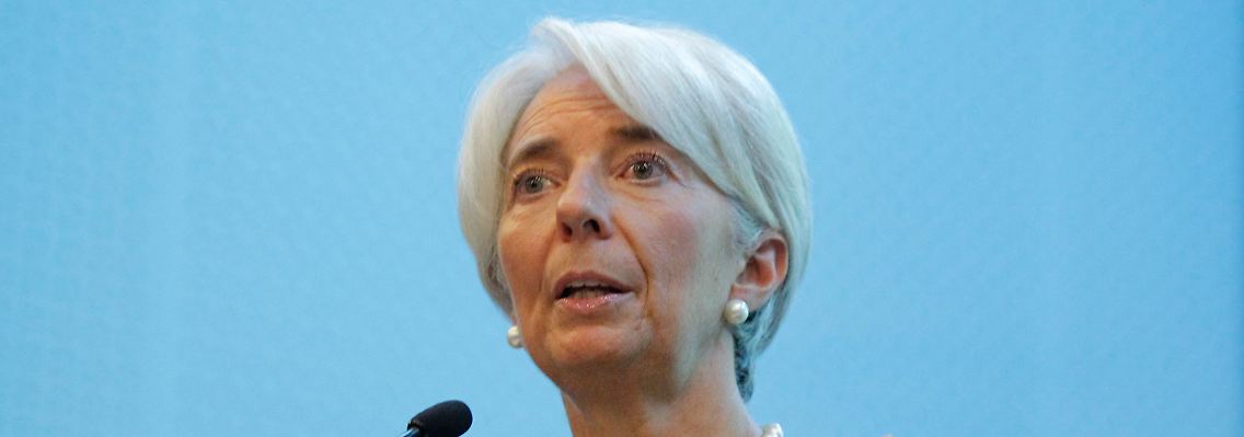 Christine Lagarde redet in Peking Klartext.