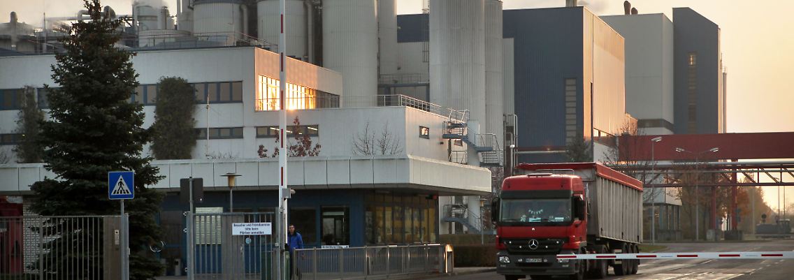 Die Zuckerrübenfabrik in Könnern.