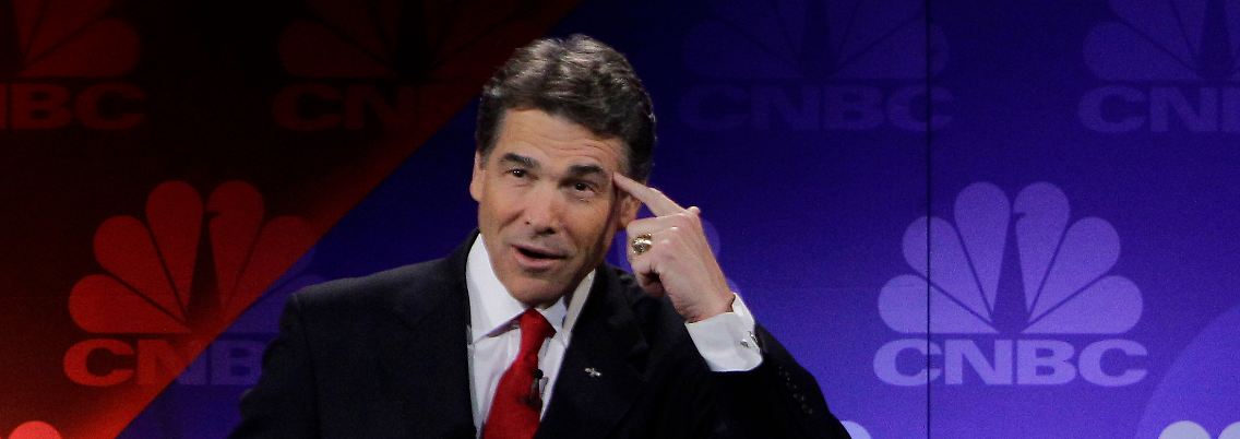 Rick Perry: Mal wieder ab ins Fettnäpchen.