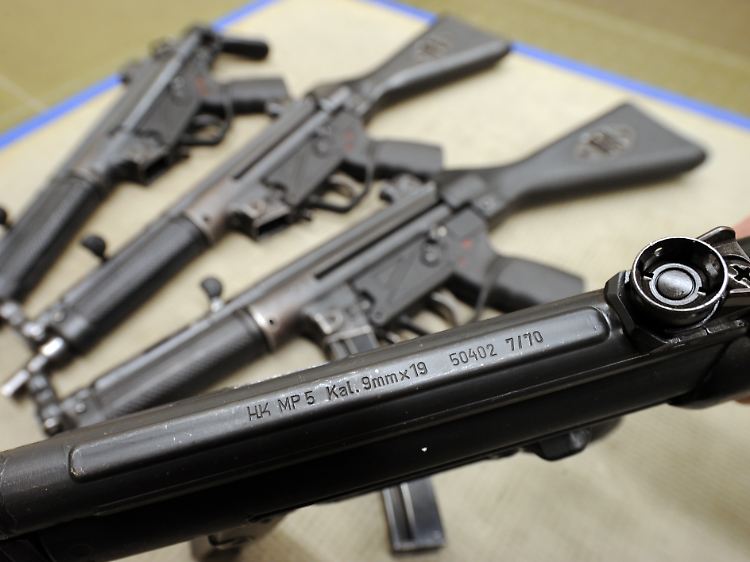 Handlich, leicht und zuverlässig: Die Maschinenpistole MP5 von Heckler & Koch.