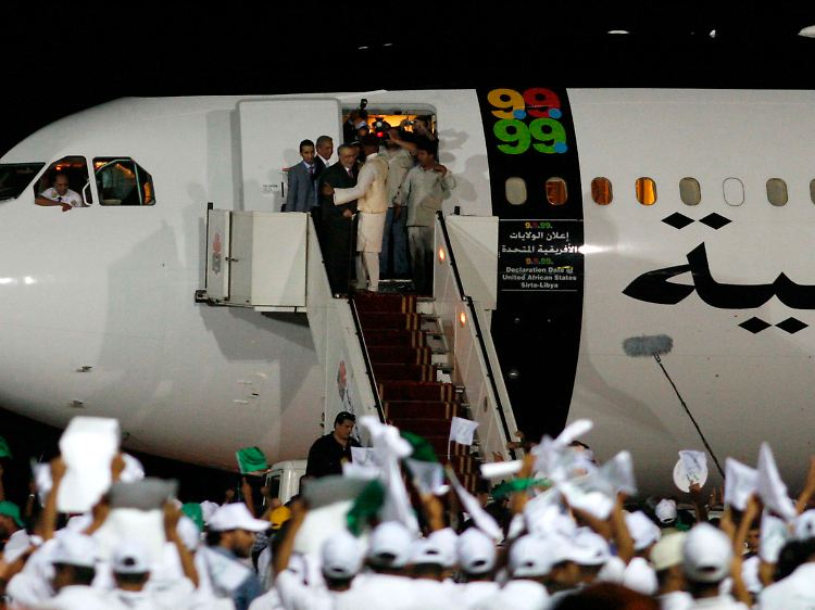 Abdel Bassit Ali Mohammed al-Megrahi bei seiner Ankunft in Libyen.
