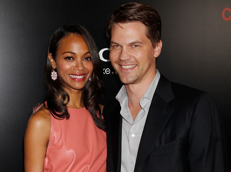 Saldana und ihr Ex Britton bei einer Vorstellung ihres Films "Colombiana" in Los Angeles im August 2011.