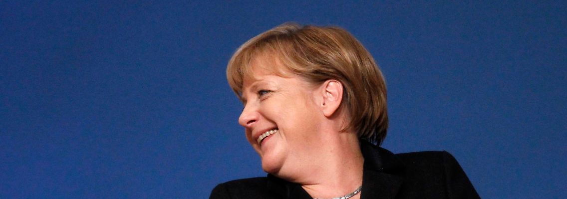 Angela Merkel, klar und deutlich.
