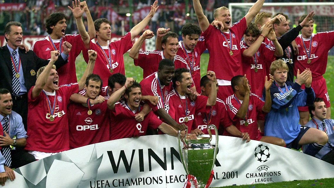 Lange ist's her: 2001 gewann der FC Bayern München zum bisher letzten Mal die Champions League. Damals hieß der Torhüter noch Oliver Kahn.