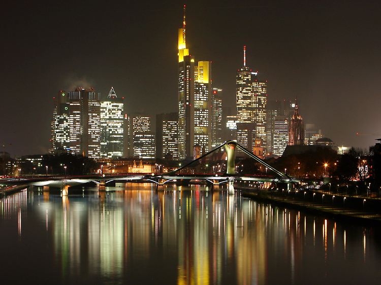 Bankentürme in Frankfurt am Main.