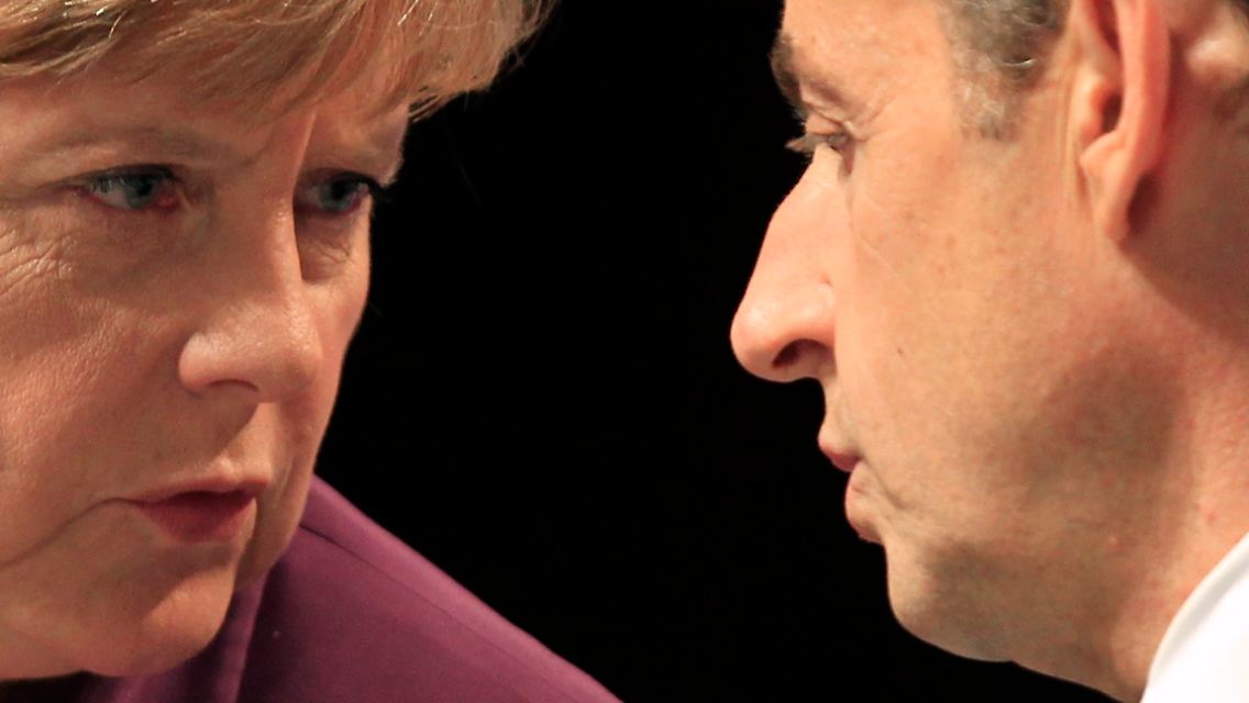 Angela Merkel und Nicolas Sarkozy.