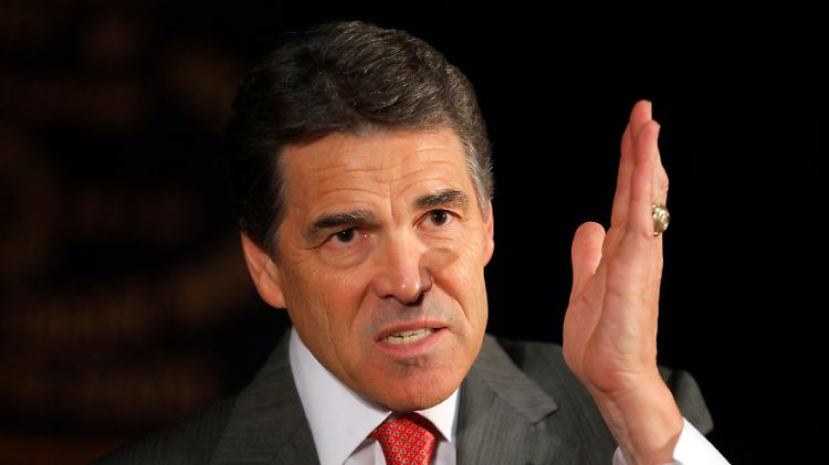 Republikaner Rick Perry wittert rote Politik.