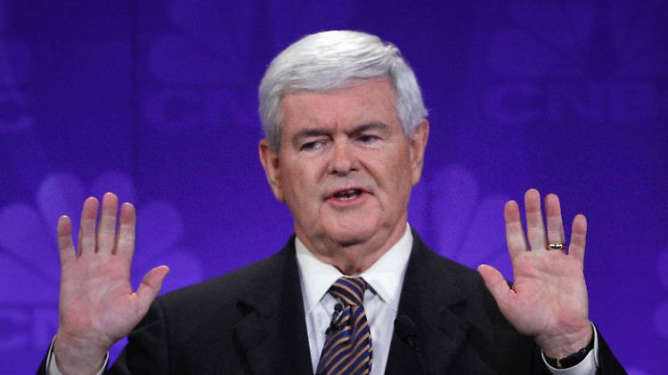 Newt Gingrich: zu unbeliebt für das Weiße Haus, doch für viele Republikaner derzeit das kleinere Übel.