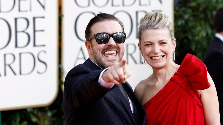 Ricky Gervais bei der letzten Golden-Globe-Verleihung am 16. Januar 2011 in Beverly Hills.